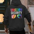 Unicorn Security Birthday Family Halloween Costume Mom Dad Men's Hoodie Back Print Unicorn Security Birthday Family Halloween Costume Mom Dad Men's Hoodie Back Print