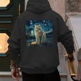 Van Gogh Starry Night Cat For Cat Lover Cat Mom And Cat Dad Men's Hoodie Back Print Van Gogh Starry Night Cat For Cat Lover Cat Mom And Cat Dad Men's Hoodie Back Print