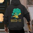 Vegetable Word Game Dad Joke Brocco-Lee Broccoli Men's Hoodie Back Print