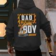 Vehicle Construction Excavator Dad Of The Birthday Boy Small Men's Hoodie Back Print