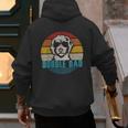 Vintage Best Doodle Dad Ever Father's Day Golden Doodle Men's Hoodie Back Print
