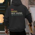 Vintage Dad Grandad Great Grandad i Just Keep Getting Better Men's Hoodie Back Print