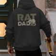 Vintage Distressed Rat Dad Men's Hoodie Back Print