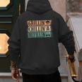 Vintage Grill Dad Grilling Chilling Refilling Men's Hoodie Back Print