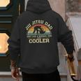 Vintage Jiu Jitsu Dad Just Like A Normal Dad Only Cooler Men's Hoodie Back Print