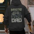 Vintage Monster Truck Lover DAD Family Matching Birthday Men's Hoodie Back Print