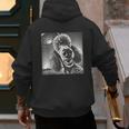 Vintage Poodle Selfie With UFO Alien Photobooth Dog Mom Dad Men's Hoodie Back Print