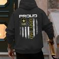 Vintage Proud Army Dad With American Flag Men's Hoodie Back Print