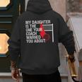 Volleyball Mom Dad Parent Shirt Daughter Player Men's Hoodie Back Print