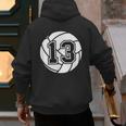 Volleyball Player 13 Volleyball Mom Dad Jersey Number 13 Men's Hoodie Back Print Volleyball Player 13 Volleyball Mom Dad Jersey Number 13 Men's Hoodie Back Print