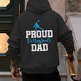 Volleyball Player Team Dad Father Proud Volleyball Dad Men's Hoodie Back Print