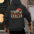 Waterski Dad Fathers Day Ski Lover Dad Water Skiing Rider Men's Hoodie Back Print