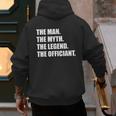 Wedding Officiant Art For Men Dad Ordained Minister Men's Hoodie Back Print Wedding Officiant Art For Men Dad Ordained Minister Men's Hoodie Back Print