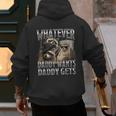 Whatever Daddy Wants Daddy Gets Raccoon Alpha Meme Men's Hoodie Back Print