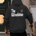 The Winefather Red Wine Tasting Fathers Day Dad Men's Hoodie Back Print