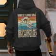 Wrestling Dad Wrestler Wrestling Wrestle Father's Day Men's Hoodie Back Print