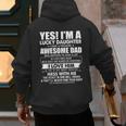 Yes I'm a Lucky Daughter I Have a Freaking Awesome Dad Men's Hoodie Back Print
