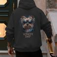 Yorkie Dad Cute Cool Dog In Sunglasses C Men's Hoodie Back Print