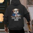 Zero Shihts Given Shih Tzu Dad Shih Tzu Mom Shih Tzu Men's Hoodie Back Print