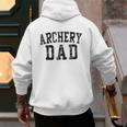 Archery Dad Birthday Classic Bold Font Archery Daddy Men's Hoodie Back Print