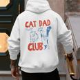 ON Back Cat Dad Club Life Is Better With Cats Father's Day Men's Hoodie Back Print ON Back Cat Dad Club Life Is Better With Cats Father's Day Men's Hoodie Back Print