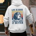 Beagle For Men Women Beagle Dog Mom Dad Beagle Men's Hoodie Back Print