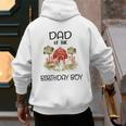 Dad Of The Birthday For Boy Barnyard Farm Animals Party Men's Hoodie Back Print