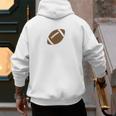 Dad Of The Birthday Boy Football Lover First Birthday Party Men's Hoodie Back Print