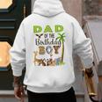 Dad Of The Birthday Boy Wild Zoo Theme Safari Party Men's Hoodie Back Print