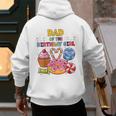 Dad Of The Birthday Girl Candyland Colorful Lollipop Party Men's Hoodie Back Print