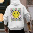 Dad Of The Birthday Girl Retro Family Matching Party Bday Men's Hoodie Back Print