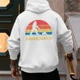 Dad Lawn Mowing Grassquatch Bigfoot Mower Garden Men's Hoodie Back Print