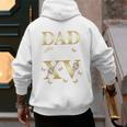 Dad Of The Miss Quince XV Birthday Mexican Quinceanera Men's Hoodie Back Print