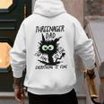 Dad Threenager Dad Daddy Of A Threenager Men's Hoodie Back Print