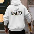 Dad Of The Wild One Zoo Birthday Safari Jungle Animal Men's Hoodie Back Print