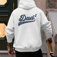 Dad5 Daddy Of 5 Kids Father Of Five Fifth Time Dad Men's Hoodie Back Print