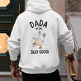 Dada Of The Silly Goose First Birthday Family Matching Men's Hoodie Back Print