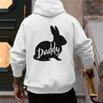 Daddy Bunny Rabbit Father Dad Easter Men's Hoodie Back Print