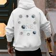Daddy Houston We Have One Year Old Space Theme 1st Birthday Men's Hoodie Back Print