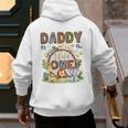 Daddy Of The Wild One 1St Birthday Boy Safari Jungle Men's Hoodie Back Print