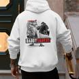 Daddysaurus T-Rex Dad Dinosaur Daddy Saurus Fathers Day Men's Hoodie Back Print