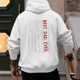 Distressed US American Flag Father Shirt Best Dad Ever Men's Hoodie Back Print Distressed US American Flag Father Shirt Best Dad Ever Men's Hoodie Back Print