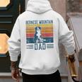 Dog Berner Dad Vintage Bernese Mountain Dad Men's Hoodie Back Print Dog Berner Dad Vintage Bernese Mountain Dad Men's Hoodie Back Print