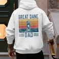 Dog Dad Vintage Great Dane Dad Men Women Kids Men's Hoodie Back Print