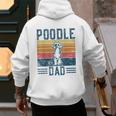 Dog Dad Vintage Poodle Dad Men's Hoodie Back Print