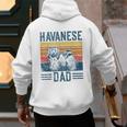 Dog Havanese Dad Vintage Havanese Dad Men's Hoodie Back Print Dog Havanese Dad Vintage Havanese Dad Men's Hoodie Back Print
