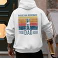 Dog Ridgeback Dad Vintage Rhodesian Ridgeback Dad Men's Hoodie Back Print