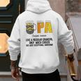 Drinking Opa Like A Regular Grandpa Much Cooler Beer Dad Men's Hoodie Back Print