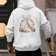 Fast Food Deer Hunting Hunter Dad Tail Buck Men's Hoodie Back Print