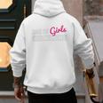 Father's Day Dad From Girl Outnumbered Men's Hoodie Back Print